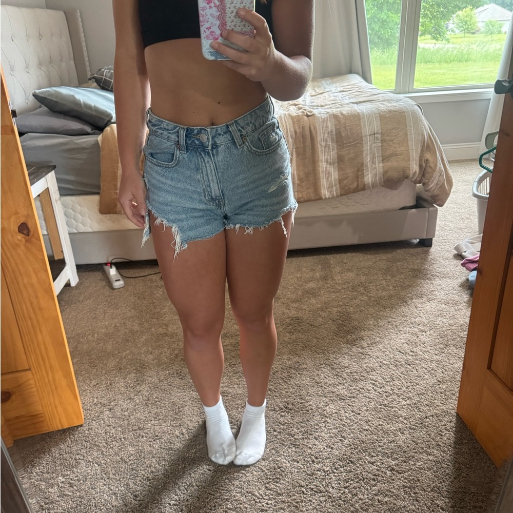 PacSun Blue Jean Shorts Relaxed Fit